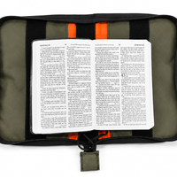 Almighty Pouch XL – Tactical Bible Cover for Men (Camo EDC Organizer with Velcro Patch Panel, Made in USA)