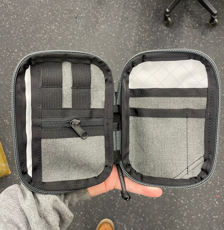 The Mightier Pouch - Gray Jean Ecopak Loop on back only