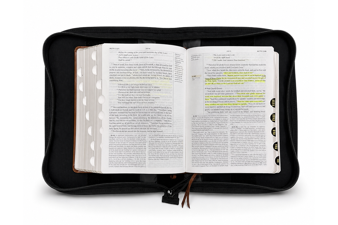 Almighty Pouch XL – Tactical Bible Cover for Men (Camo EDC Organizer with Velcro Patch Panel, Made in USA)