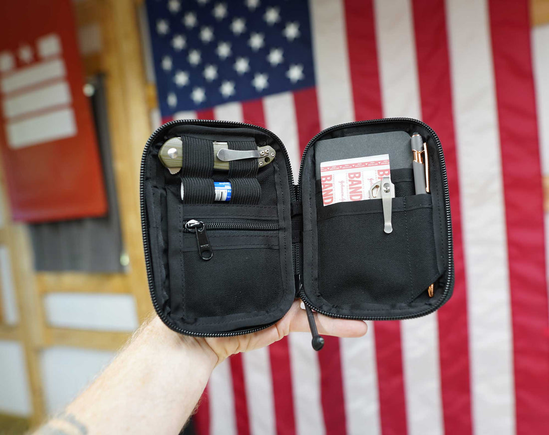 garage built gear EDC Pouch Organizer for Field Notes, Pen & Pocket Tools