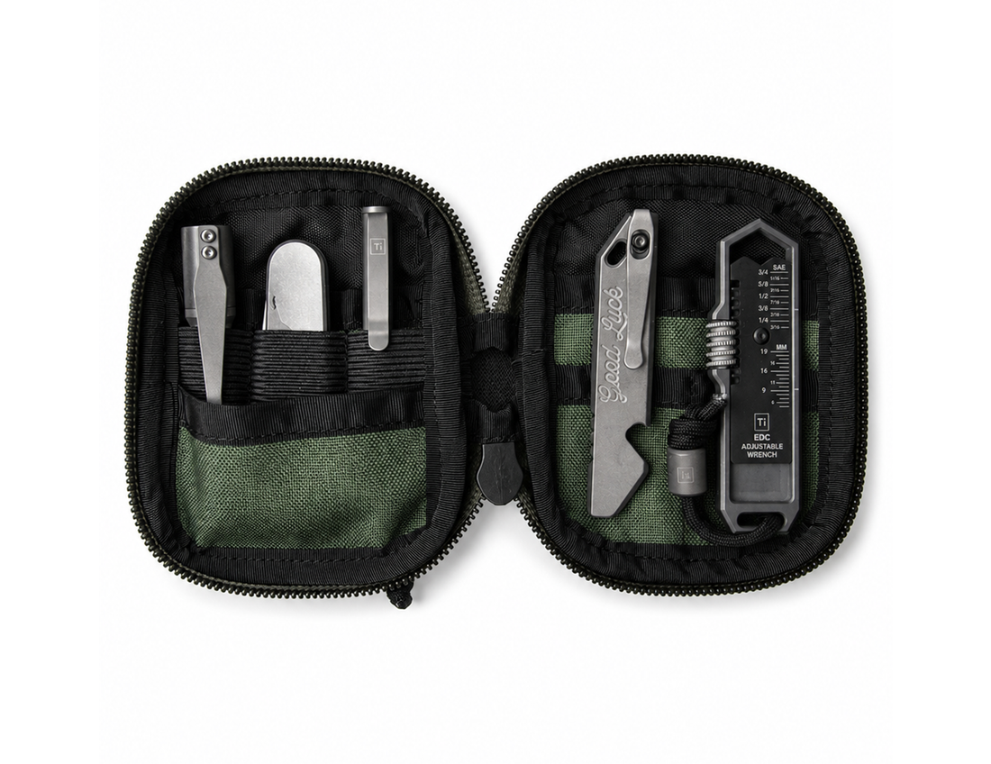 EDC Pouch Organizer for Pocket Tools with Velcro Panel – Mighty Pouch